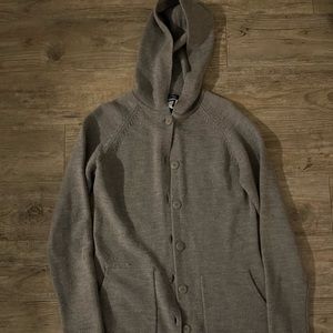 Patagonia Gray women’s wool cardigan hoodie sz small